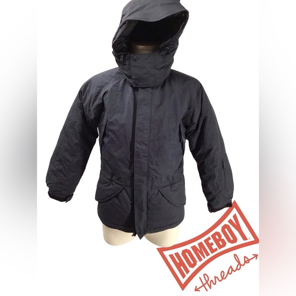 Marmot Kids Black Puffer Jacket with Attached Hood Size M